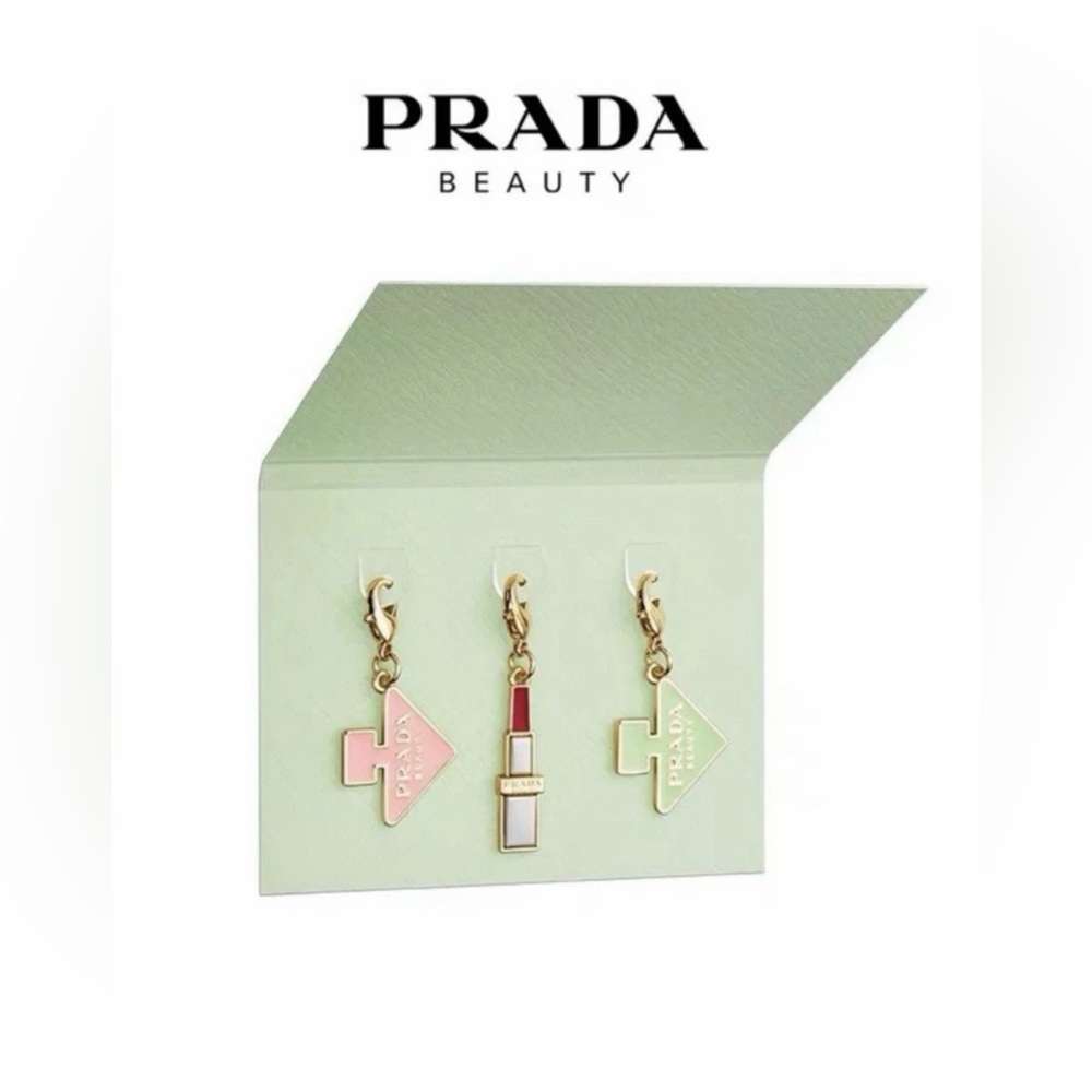Prada TRIO Set OF GORGEOUS CHARMS with PARADOXE PARFUME SAMPLE